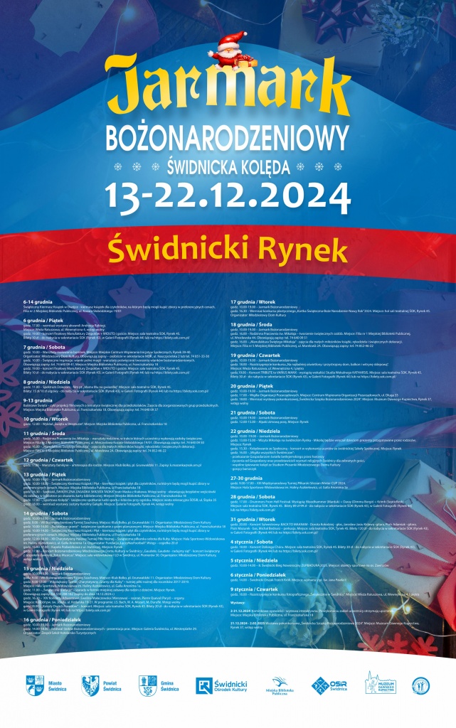 Plakat z programem